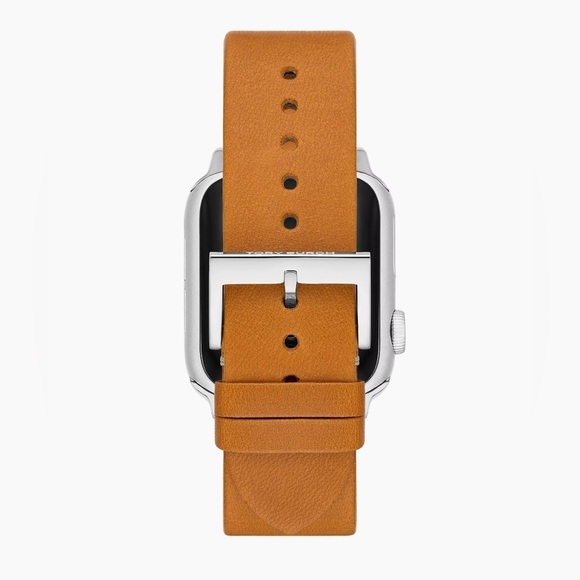 NWT! New! Tory Burch Apple Watch Band 38-45mm -Mcgraw Leather -Tan - Picture 11 of 11